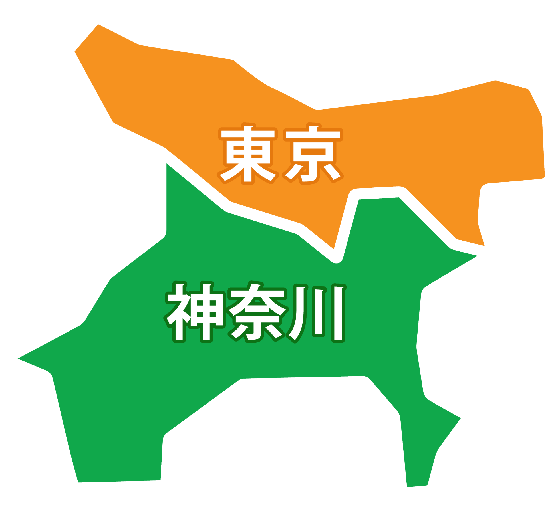 東京・神奈川の対応エリアマップ